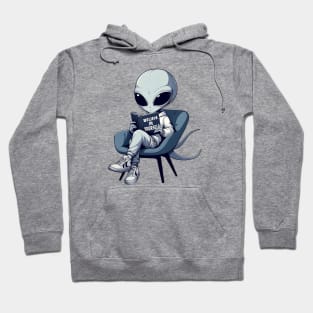 Believe in Yourself Funny Alien Hoodie